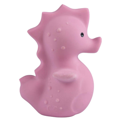 Seahorse Natural Organic Rubber Rattle, Teether &amp; Bath Toy